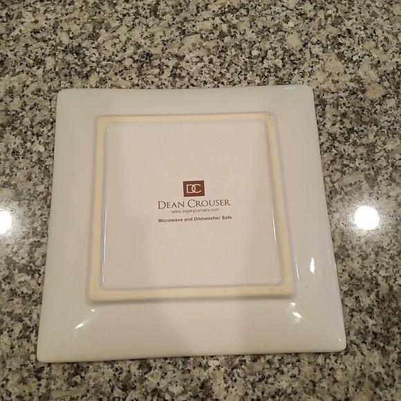 Dean Crouser Watercolor Bird White Ceramic Snack Tray - Picture 3 of 6